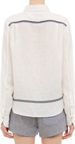 Thumbnail for your product : Rag and Bone 3856 Rag & Bone Stripe-Detailed Linen Swan Shirt