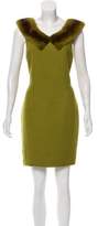 Thumbnail for your product : Michael Kors Mink Fur-Trimmed Sleeveless Dress