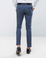 Thumbnail for your product : Selected Skinny Wedding Suit Pants In Blue Check