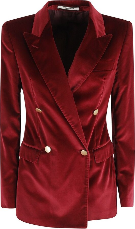 Tagliatore Double Breasted Velvet Jacket