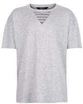 Thumbnail for your product : New Look Girls Grey Marl Ladder Front V Neck T-Shirt