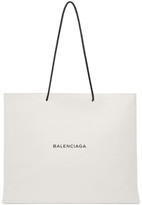 Balenciaga - Cabas blanc Extra Large Shopping