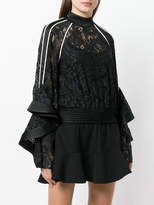 Thumbnail for your product : David Koma lace long-sleeve top