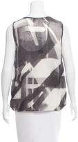 Thumbnail for your product : Halston Silk Printed Top w/ Tags