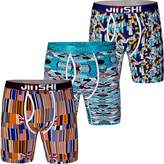 Thumbnail for your product : JINSHI Men's Bamboo Fiber Ultra Soft Stretch Long Ultimate Bamboo Boxer Briefs 3 Pack Size L