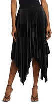 Thumbnail for your product : Givenchy Asymmetric Pleated Faux-Leather Skirt