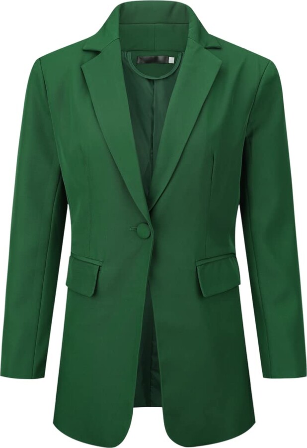 YUNCLOS Womens Long Sleeve Suit Jackets Formal Work Office Blazer