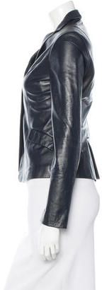 Calvin Klein Collection Leather Tailored Blazer