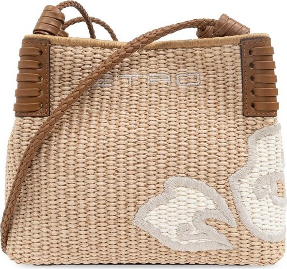 Etro Essential embroidered crossbody bag - ShopStyle
