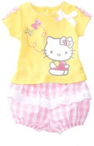 Thumbnail for your product : Hello Kitty Butterfly Tee & Gingham Short Set (Baby Girls)