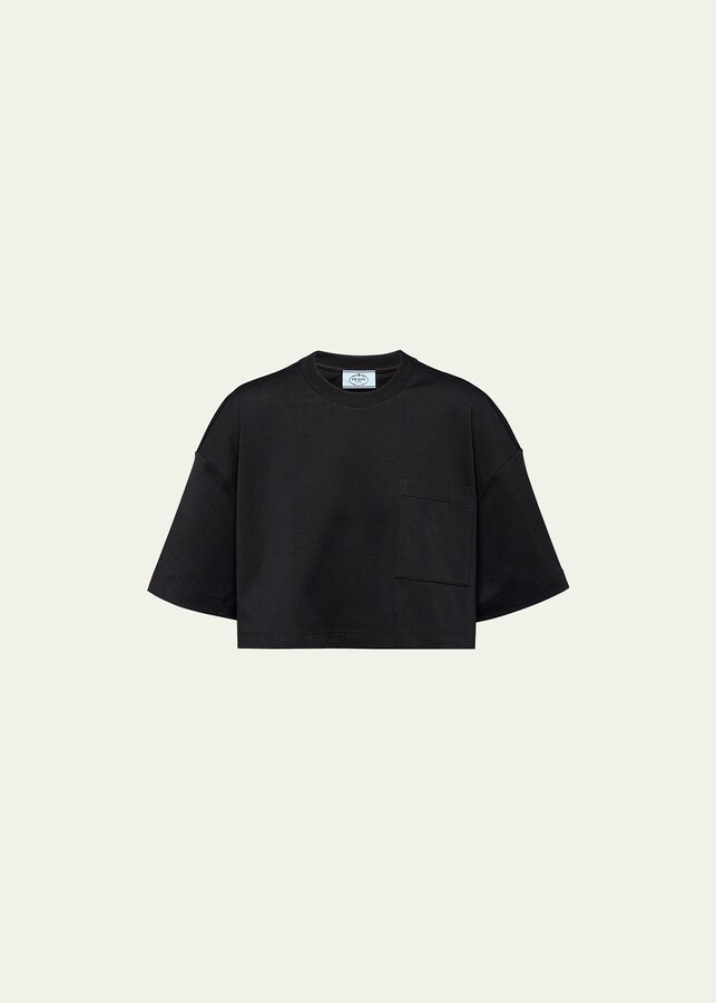 Prada Women's Black T-shirts | ShopStyle