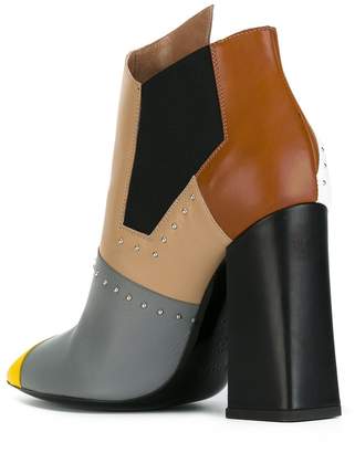 Pollini colour block boots
