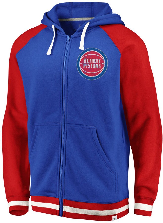 Men's Fanatics Branded Blue/Red Detroit Pistons True Classic Vintage