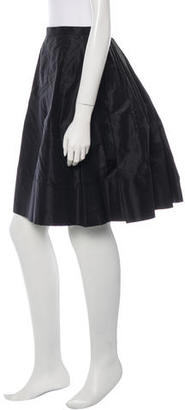Chanel Silk A-Line Skirt