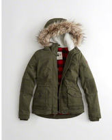 Thumbnail for your product : Hollister Stretch Flannel-Lined Anorak Jacket