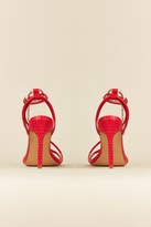 Thumbnail for your product : Wallis Red Ankle Chain Strap Heel