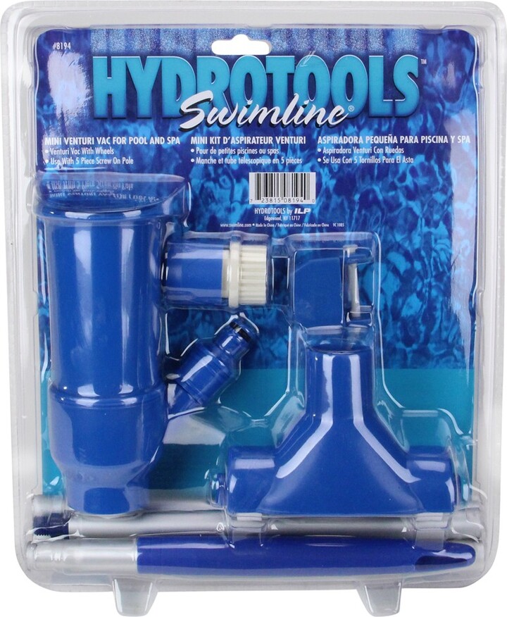 Swimline Vacuum with Wheels for Spas and Kiddie Pools 62" Blue/White