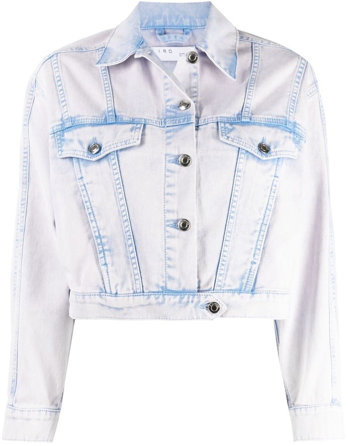 redone cropped denim jacket
