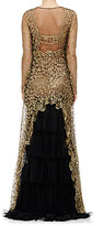 Thumbnail for your product : Alberta Ferretti WOMEN'S BUSTLE-BACK GUIPURE LACE GOWN