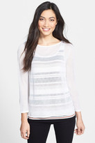 Thumbnail for your product : Nordstrom Double Layer Silk & Cashmere Sweater