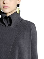 Thumbnail for your product : Giorgio Armani Ribbed Techno And Viscose Blend Coat