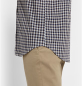 Thumbnail for your product : Canali Check Cotton Button Down Collar Shirt