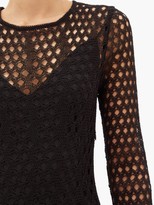 Thumbnail for your product : Maison Rabih Kayrouz Open-knit Crochet-lace Gown - Black