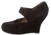 Thumbnail for your product : Marni Suede Round-Toe Wedges