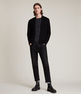 Thumbnail for your product : AllSaints Mode Merino Open Cardigan | Size XS | Grey Marl