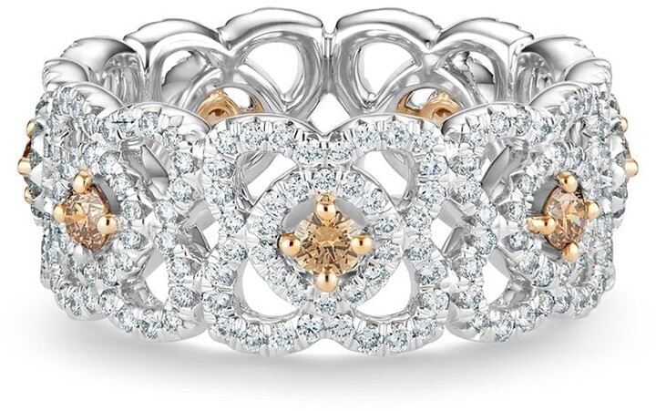 de Beers Jewellers 18kt White Gold Enchanted Lotus Diamond Ring