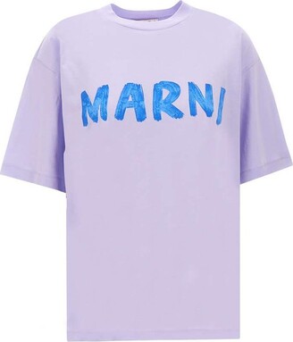 Marni Logo Printed Crewneck T-Shirt
