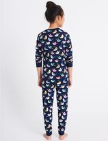 Thumbnail for your product : Marks and Spencer All Over Print Cotton Pyjamas with Stretch (1-16 Years)