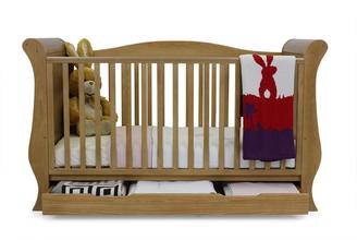 babystyle Hollie Sleigh Cot Bed -Honey Pine