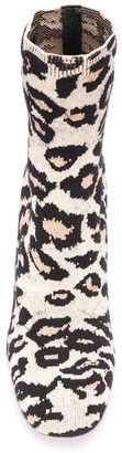 Miu Miu Leopard Knit Booties