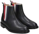 Thumbnail for your product : Thom Browne Black Chelsea Leather Boots