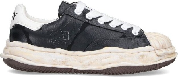 Maison Mihara Yasuhiro Blakey Torn-Film Lace-Up Sneakers