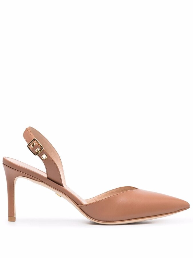 tan slingbacks