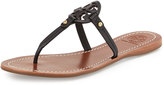 Thumbnail for your product : Tory Burch Mini Miller Leather Flat Thong Sandal, Black
