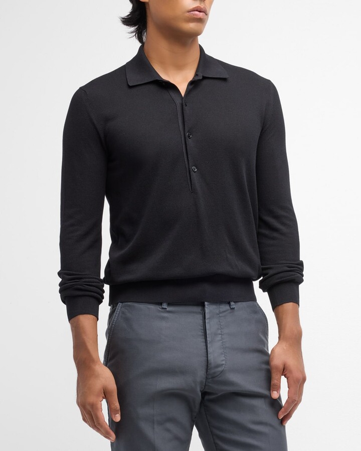 Tom Ford Men's SilkCotton Polo Shirt ShopStyle