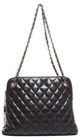 Thumbnail for your product : Chanel Pre-owned: black lambskin quilted large vintage shoulder bag