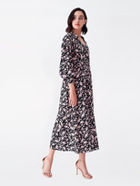 Thumbnail for your product : Diane von Furstenberg Galina Silk Crepe de Chine Trench Wrap Dress