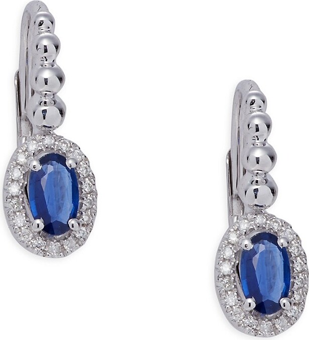 The Sapphire + Diamond Double Drop Josephine Earring – LFrank