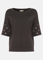 Thumbnail for your product : Phase Eight Marjory Metal Trim Knit Top
