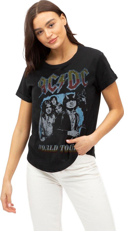 AC/DC World Tour 79 Cotton T-shirt - ShopStyle