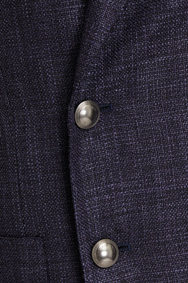 Peserico Double-breasted wool and silk-blend tweed blazer