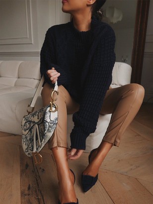 Womens Navy Cable Knit Jumper | Shop the world’s largest collection of