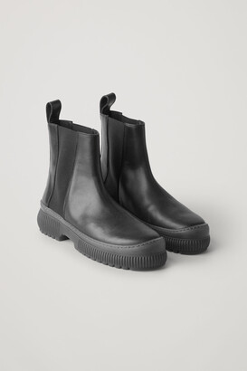 Ærlighed nød Situation Cos Chunky Leather Chelsea Boots - ShopStyle