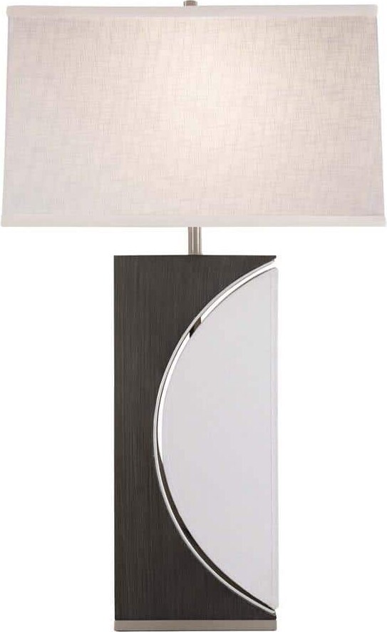 NOVA of California Half Moon 30 in. Charcoal Gray Table Lamp