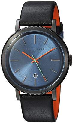 Ted Baker Ted Baker Men's Connor Stainless Steel Quartz Watch with Leather Strap