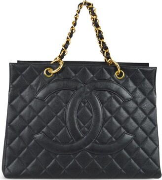 Chanel Black Quilted Wild Stitch Handbag